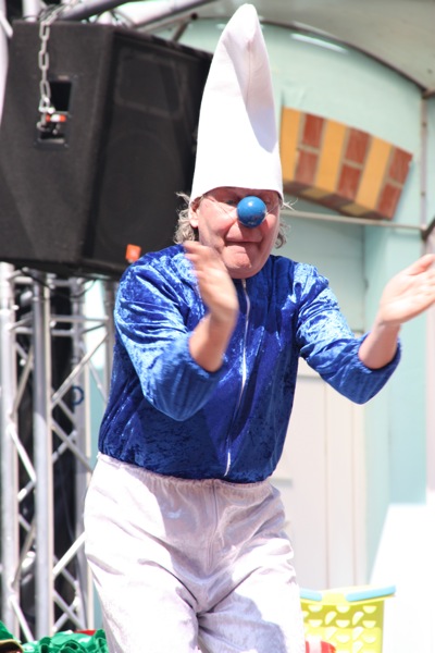 Meister Klecks als Schlumpf